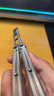 戰鯊 ARMED SHARK7系海妖V3版蝴蝶刀未開(kāi)刃練習訓練刀折疊兒童甩手玩具耍刀未開(kāi)刃 銀色/T型方頭（石洗銀刃） 曬單實(shí)拍圖