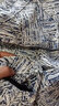 gxmy格子刺繡字母小香風休閑外套男潮牌高街痞帥炸街牛仔夾克衣服男裝 藍色 2XL 曬單實拍圖