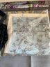 白領(lǐng)（WHITE COLLAR）灰黃幾何 西服領(lǐng)雙排扣七分袖風(fēng)衣式連衣裙HUIHUJ19-301 灰黃幾何;170/XL 曬單實(shí)拍圖