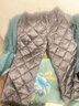 君羽戶外珠峰款羽絨服800蓬白鵝絨連體衣8000米登山南北極探險D52057 冰黃-彩藍-上衣 L 【白鵝絨504克】 曬單實拍圖