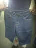 韓秀純 2件夏季薄款牛仔短褲男七分褲寬松直筒彈力男士馬褲大碼休閑中褲 【1條裝】6001藍色 33【2尺6】 曬單實(shí)拍圖
