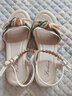 Fitti Pahris輕奢涼鞋女外穿2025年夏季新款平底鞋女蝴蝶結舒適防滑耐磨女鞋 米色【品牌涼鞋】 40 曬單實(shí)拍圖