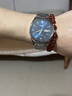 勞士頓生日禮物手表男機械表商務(wù)時(shí)尚防水簡(jiǎn)約品牌男士手表十大瑞士風(fēng) 男款-本色藍面鋼帶 曬單實(shí)拍圖