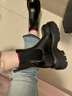 卡米高9cm內增高切爾西真皮馬丁靴女小個(gè)子2025年秋冬新款厚底煙筒短靴 黑色單里-內增高9厘米 36 曬單實(shí)拍圖