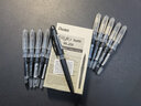 pentel派通大班簽字筆trj50粗頭鴨嘴筆MLJ20筆芯速寫(xiě)手繪創(chuàng  )意寫(xiě)生勾線(xiàn)設計纖維筆 黑桿黑芯【1支】+黑筆芯【10支】 曬單實(shí)拍圖