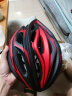PMT M12自行车头盔男女一体成型公路山地车安全帽运动骑行装备 黑红 L码 实拍图