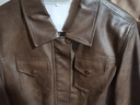 范思藍恩摩登墨影 棕色短款復古美拉德皮衣外套女春裝24FS11081 咖色 S 曬單實(shí)拍圖