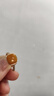 Amber Lollipop蜜蠟戒指女士開(kāi)口食指戒小眾s925銀周年紀念日生日禮物送女友老婆 黃色 曬單實(shí)拍圖