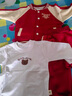 G.DUCKKIDS童裝男童秋裝套裝兒童衣服春秋季小熊刺繡棒球服外套三件套小男孩 毛巾繡小熊紅色【春秋款】 100 尺碼2~3歲【 90-100cm】cm 曬單實拍圖