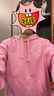 Champion冠軍連帽衛衣女秋季新款刺繡logo加絨上衣校園風(fēng)潮牌 粉色 M  曬單實(shí)拍圖
