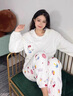 TJVFKitty凱蒂貓珊瑚絨秋冬季睡衣女加絨加厚卡通家居服套裝 KT貓【套裝】 2XL (建議140-160斤) 曬單實(shí)拍圖