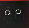 中國黃金（CHINA GOLD）銀耳釘女星星耳環(huán)新款養(yǎng)耳洞紀(jì)念七夕情人節(jié)送女朋友老婆生日禮物 星星耳環(huán)+品牌禮盒 曬單實(shí)拍圖
