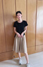 佰藍嬌棉麻連衣裙女裝2025夏季新款高端洋氣質時尚顯瘦兩件套裝裙子夏天 黑色+卡其色 L 曬單實拍圖