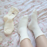 倫洛弗卡通可愛(ài)刺繡澳絨襪子女中筒襪秋冬加絨加厚保暖居家地板襪睡眠襪 【混色裝】 5雙 均 碼 曬單實(shí)拍圖