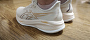 亞瑟士ASICS跑步鞋女鞋耐磨緩震運動(dòng)鞋透氣舒適跑鞋 GEL-CUMULUS 26 卡其色/橙色 37.5 曬單實(shí)拍圖