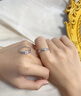 夢芊汐925銀情侶戒指一對(duì)男女活口對(duì)戒可調(diào)節(jié)刻字七夕情人節(jié)禮物送女友 富士山櫻花情侶對(duì)戒+免費(fèi)刻字 曬單實(shí)拍圖