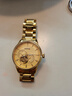 西普尼HIPINE足金腕表原裝日月星辰防水黃金色實(shí)心精鋼表帶20 土豪金 20mm 曬單實(shí)拍圖