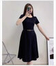 CONCISE KITE皮帶女士牛皮牛仔連衣西裝褲裙帶CK輕奢夏季百搭細(xì)腰帶女 黑色/七夕情人節(jié)禮物送女友 105cm (帶寬1.0cm) 曬單實(shí)拍圖