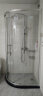 九牧（JOMOO） 【定制产品】 淋浴房一体整体淋浴房隔断干湿分离一体式E5系列 银色光波0.8*1.0（高1.9m） 实拍图