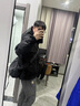 鴨鴨品牌正品派克羽絨服女士2025冬季新款戶(hù)外工裝連帽加厚保暖外套男 黑色 XL (180) 曬單實(shí)拍圖
