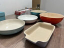 酷彩（Le Creuset）法式炻瓷20cm深盤餐盤 家用餐具菜盤水果盤歐式餐具餃子盤 深盤粉紅色 20cm 曬單實拍圖