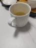 瑞玖（RUIJIU） 實用茶杯帶蓋水杯骨質(zhì)瓷陶瓷杯會議杯男女辦公杯子 純白款1個350ml 曬單實拍圖
