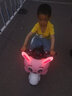 炫童兒童電動(dòng)摩托車(chē)玩具車(chē)男女孩寶寶電動(dòng)三輪車(chē)可坐人小孩充電電瓶車(chē) 粉色小兔：雙驅+大電瓶+早教音樂(lè ) 遙控款（可自駕） 曬單實(shí)拍圖