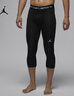 耐克（NIKE）Jordan官方耐克喬丹DRI-FIT男速干七分籃球緊身褲冬季新款FV8635 010黑/白 XL 曬單實(shí)拍圖