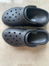 卡駱馳（CROCS）洞洞鞋檀健次同款經(jīng)典泡芙女鞋休閑沙灘鞋拖鞋厚底增高涼鞋207521 黑色（建議拍小一碼） 39-40 (250mm) 曬單實(shí)拍圖