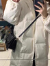 妤遇（YUUZYUUS）品牌女裝羽絨服女2025年冬季新款韓版小個(gè)子保暖時(shí)尚寬松大碼外套 米白色 M 曬單實(shí)拍圖