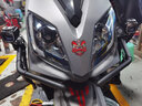 未來(lái)之眼  FUTURE EYESUF1毒蛇摩托車(chē)射燈電動(dòng)車(chē)燈led強光超亮遠近激光透鏡前大燈爆閃 藍(近黃遠白)防盜快拆/透明面罩 曬單實(shí)拍圖