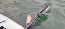 SEAFLO OUTDOOR船槳?jiǎng)澊瑵{皮劃艇槳雙頭槳獨(dú)木舟槳 折疊 法式品牌防滑鋁桿玻纖槳 黑色220cm 曬單實(shí)拍圖