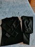 小護士保暖內衣男女秋冬加厚加絨重磅竹炭寬松大碼高腰加大護膝保暖套裝 女士-經(jīng)典黑 L 170/100 (尺碼偏大) 曬單實(shí)拍圖