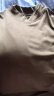 勋狸粑【两件装】半高领打底衫女莫代尔内搭肌理感长袖T恤女装春秋冬款 深咖色+黄绿色【两件装】 XL 建议115-130斤 晒单实拍图