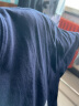Colombass纯棉短袖t恤男夏季日系字母印花潮牌休闲潮流宽松半袖打底体恤衫 藏青色 L/175(建议125-145斤) 晒单实拍图