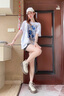 卓詩尼厚底馬丁靴女2025年秋冬季新款英倫風(fēng)復(fù)古增高女靴加絨高跟短靴女 米白色-單里 38 曬單實(shí)拍圖