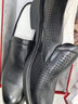 富貴鳥(niǎo)（FUGUINIAO）商務(wù)休閑皮鞋男真皮一腳蹬圓頭正裝鞋牛皮男士皮鞋軟皮中年爸爸鞋 FG0133黑色 44 曬單實(shí)拍圖