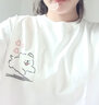 love legend情侶裝短袖夏季t恤套裝一男一女寬松休閑簡(jiǎn)約衣服半袖班服定制 白男+白女【小白】 3XL 男+XL 女 曬單實(shí)拍圖