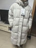 君羽羽絨服女中長款24年秋冬新款800蓬白鵝絨加厚保暖戶外鵝絨服52294 香草 L 推薦131-145斤 曬單實拍圖
