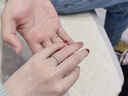 蕭邦（Chopard）明星同款小冰塊18K金窄版單鉆鉆石情侶戒指結(jié)婚女士禮物官方正品 18K白金窄版單鉆 57 曬單實(shí)拍圖