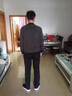 啄木鳥高檔純棉休閑褲男春秋季新款男士寬松直筒運動男褲爸爸裝長褲子男 黑色【春秋款】 XL 曬單實拍圖