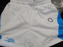 左右力量籃球短褲夏季男美式速干健身四分褲雙層網(wǎng)眼透氣運動(dòng)短褲 白藍 M 曬單實(shí)拍圖