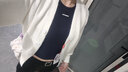 啄木鳥法式v領(lǐng)毛衣開衫女秋冬季2025新款韓版外穿長袖短款外套針織上衣 白色 S 曬單實(shí)拍圖