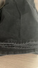 品彩（PinCai）牛仔褲女兩?？蹚凸鸥哐L(cháng)褲時(shí)尚寬松休閑闊腿褲 P12KN1977 曬單實(shí)拍圖