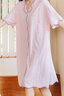 米度麗哺乳睡裙夏季薄款孕婦睡衣夏天產(chǎn)后喂奶家居裙子月子服夏裝 淺藍 M（建議80-110斤左右） 曬單實(shí)拍圖