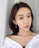 禾匠通體925純銀瑪瑙耳環(huán)女士高級感耳扣情人節生日禮物送女友老婆 925銀白瑪瑙耳扣【配證書(shū)】 曬單實(shí)拍圖