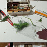 皓樂(lè )爽diy小屋手工制作房子拼裝模型3d立體拼圖兒童玩具生日禮物送女孩 櫻花之境 工具膠水 展示架 曬單實(shí)拍圖