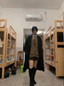 啄木鳥(niǎo)2024秋冬高端雙面羊絨大衣女中長(zhǎng)款加厚韓版新款羊毛呢外套 黑色 【明星】 S 98-118斤 曬單實(shí)拍圖