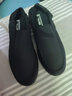 回力男鞋一腳蹬純黑色休閑鞋青年懶人鞋透氣軟底舒適耐磨工作鞋子男 全黑 43 曬單實(shí)拍圖