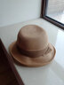 藍詩(shī)夢(mèng)戴夏季草帽女士防紫外線(xiàn)遮陽(yáng)帽防曬帽卷邊小禮帽漁夫帽時(shí)尚太陽(yáng)帽 淺咖啡 成人均碼（可調節帽圍55-58cm） 曬單實(shí)拍圖